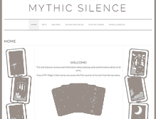 Tablet Screenshot of mythicsilence.com